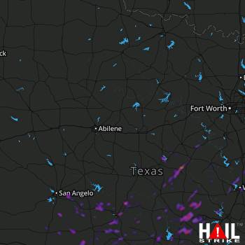 Hail Map Lampasas, TX 06-28-2022