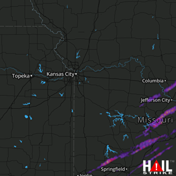 Hail Map Marshfield, MO 12-11-2021