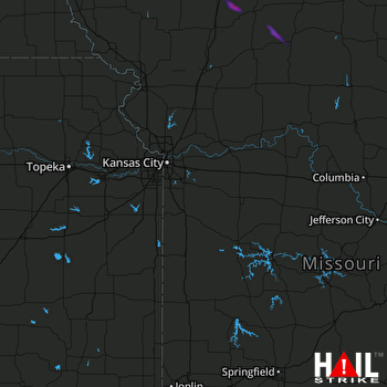 Hail Map Cainsville, MO 06-17-2022