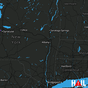 Hail Map Baldwinsville, NY 08-16-2022
