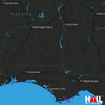 Hail Map FORT RUCKER 11-30-2022