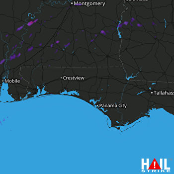 Hail Map Camden, AL 04-05-2017