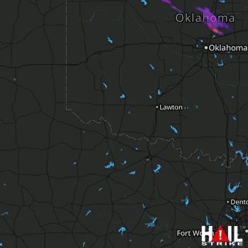 Hail Map Guthrie, OK 06-06-2022
