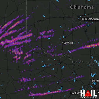Hail Map Abilene, TX 02-27-2023