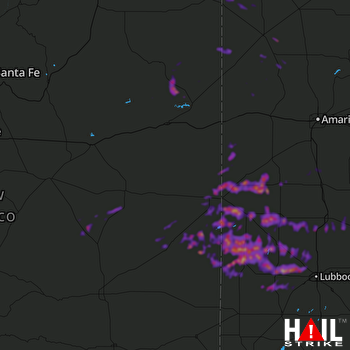 Hail Map Clovis, NM 05-24-2022