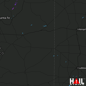 Hail Map CANNON AFB 08-16-2022