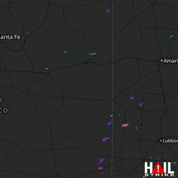 Hail Map Lovington, NM 09-15-2022