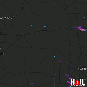 Hail Map Amarillo, TX 09-16-2022