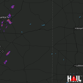 Hail Map Pecos, NM 06-07-2023