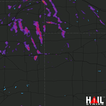 Hail Map Yuma, CO 07-28-2022