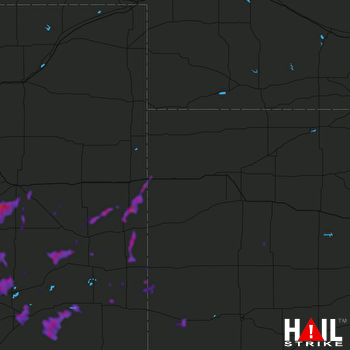 Hail Map Rocky Ford, CO 08-07-2022