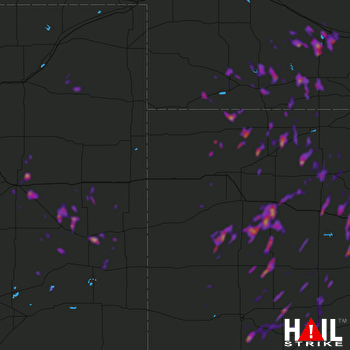 Hail Map Lexington, NE 09-16-2022