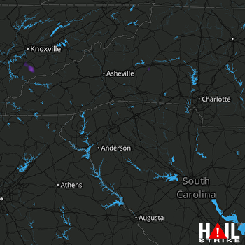 Hail Map Walland, TN 09-26-2022