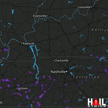 Hail Map Jackson, TN 06-26-2022