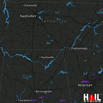 Hail Map Dallas, GA 12-30-2021