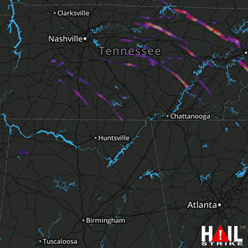 Hail Map Maryville, TN 09-26-2022