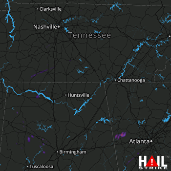 Hail Map Buchanan, GA 11-30-2022