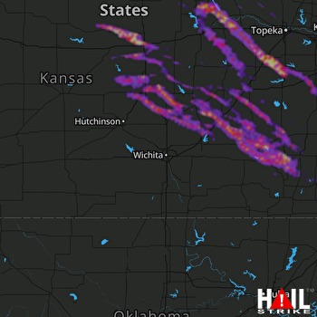 Hail Map Manhattan, KS 05-15-2022
