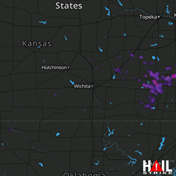 Hail Map Fredonia, KS 07-12-2022