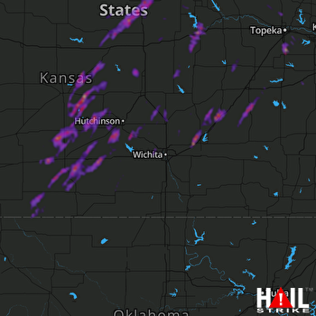 Hail Map Junction City, KS 04-15-2023