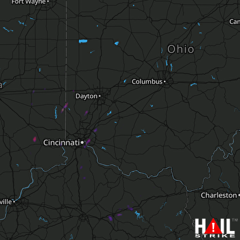 Hail Map Newport, KY 12-02-2018