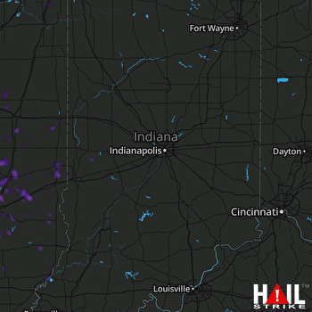 Hail Map Shelbyville, IL 06-26-2022