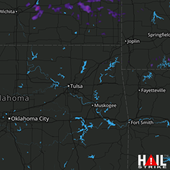 Hail Map Vinita, OK 05-18-2022