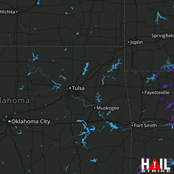 Hail Map Clarksville, AR 05-21-2022
