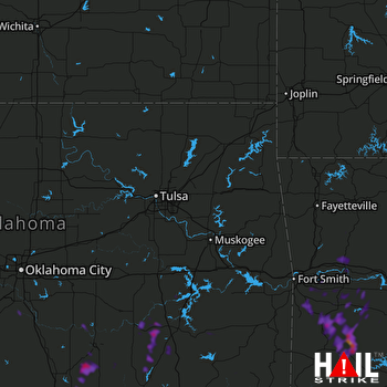 Hail Map Waldron, AR 09-03-2022