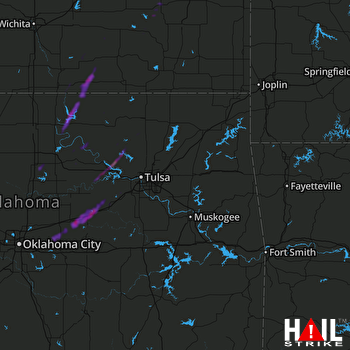 Hail Map Chandler, OK 11-11-2022