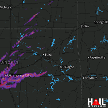 Hail Map Oklahoma City, OK 04-20-2023