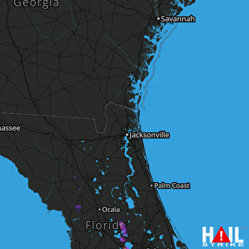Hail Map Clermont, FL 05-19-2022