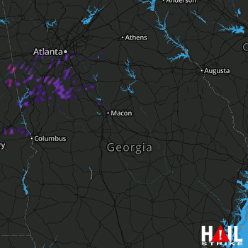 Hail Map Atlanta, GA 11-30-2022