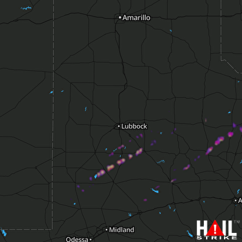 Hail Map Snyder, TX 01-25-2021