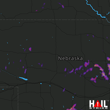 Hail Map Albion, NE 04-29-2022
