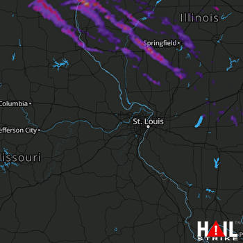 Hail Map La Grange, IL 09-19-2022