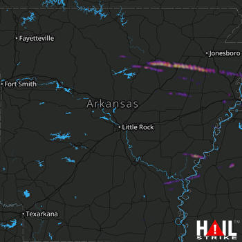 Hail Map Newport, AR 11-21-2021