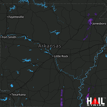 Hail Map Leland, MS 05-25-2022