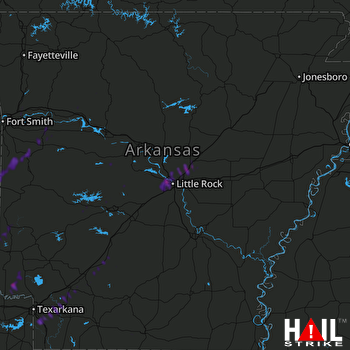 Hail Map LITTLE ROCK 11-05-2022