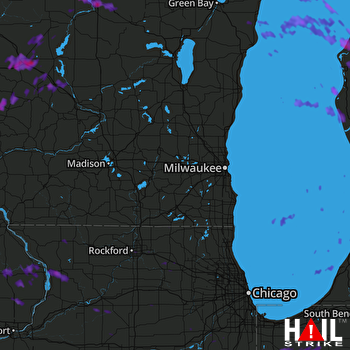 Hail Map Tomah, WI 07-13-2017