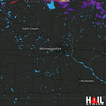Hail Map Cloquet, MN 09-15-2018