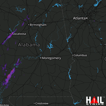 Hail Map Tuscaloosa, AL 05-26-2022