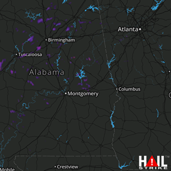 Hail Map Bessemer, AL 10-13-2022