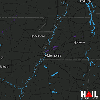 Hail Map MEMPHIS 07-05-2017