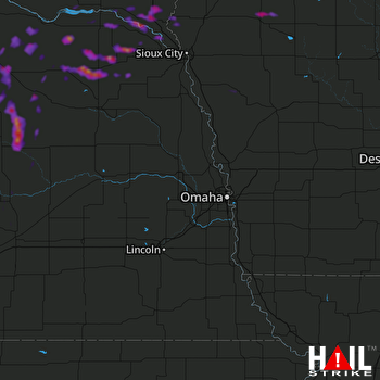 Hail Map Vermillion, SD 09-01-2022