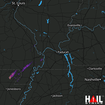 Hail Map Lafe, AR 01-18-2023