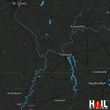 Hail Map Arlington, TN 03-19-2018