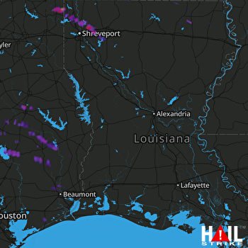 Hail Map Livingston, TX 05-24-2017