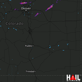 Hail Map Boulder, CO 10-02-2022
