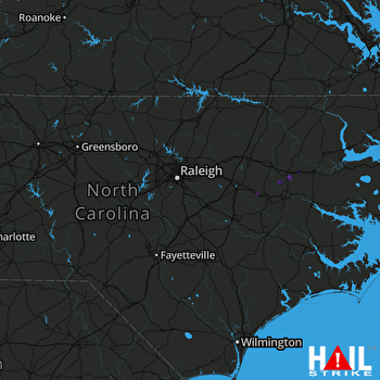 Hail Map Bethel, NC 01-04-2023